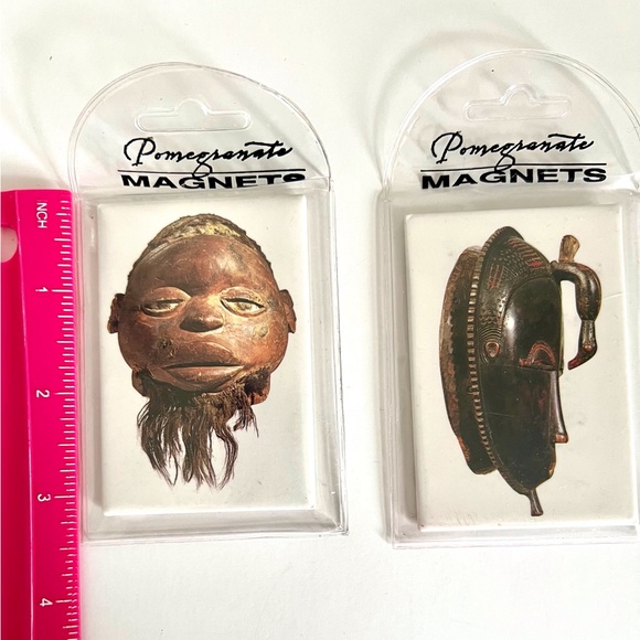 African Masks Magnets Brooklyn Museum LOT of 2 - Picture 6 of 6